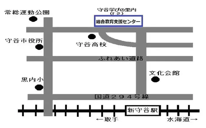 地図：総合教育支援センター周辺