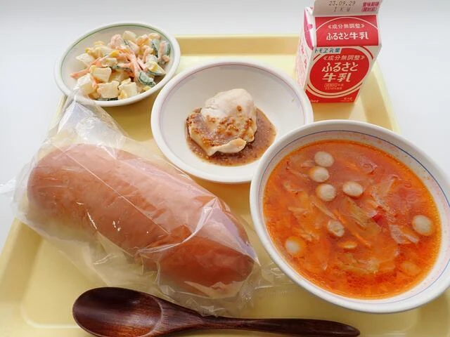 写真:9月19日(火曜)給食