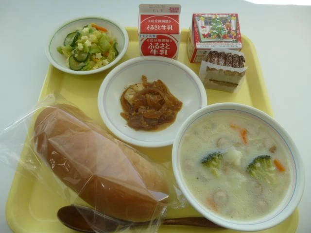 写真:12月20日(火曜)給食