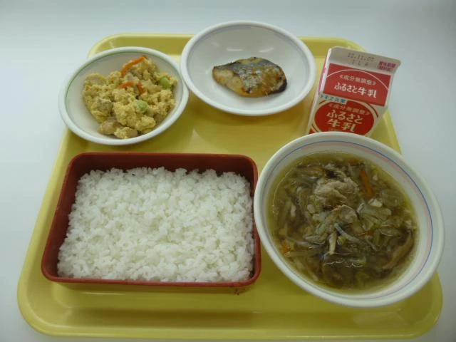 写真:10月24日(月曜)給食