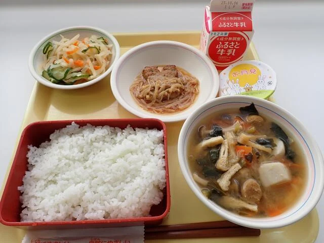 写真:9月26日(火曜)給食