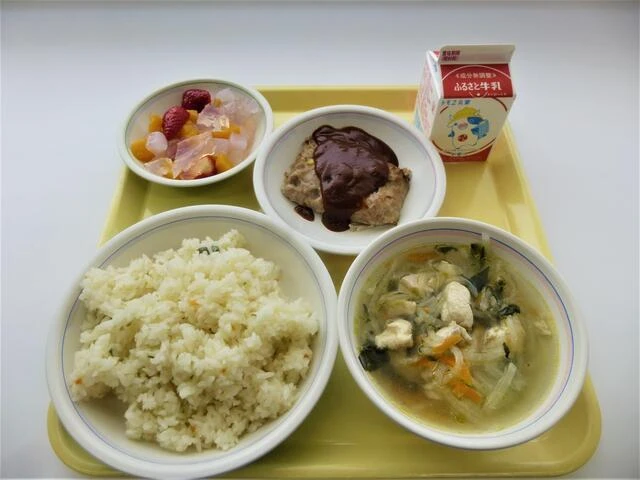 写真:4月11日(火曜)給食