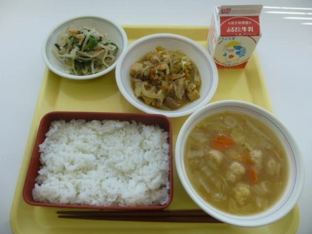 写真:12月20日(火曜)給食