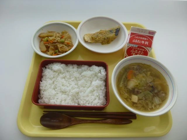 写真:10月11日(火曜)給食