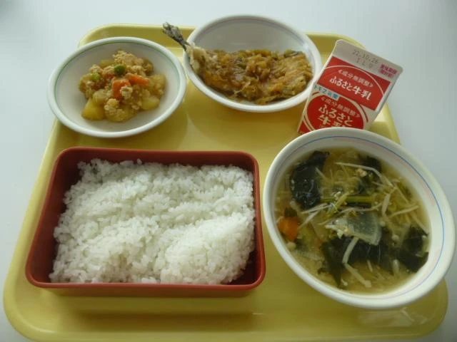 写真:10月14日(金曜)給食