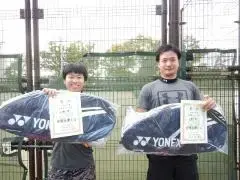 男子1位ペアの写真