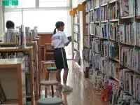 写真：けやき台中学校　職場体験の様子1