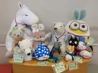 写真：集めたぬいぐるみたち