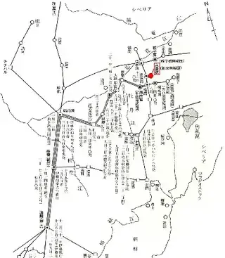 地図:弥栄村の位置