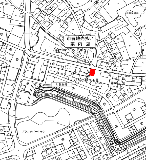 地図：市有地売払い 位置図