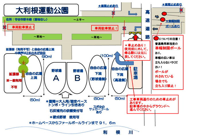大利根運動公園案内