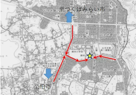 地図:みずき野ひろば