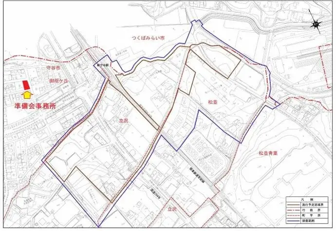 地図:準備会事務所周辺