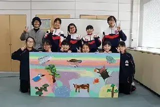 写真:愛宕中学校の生徒
