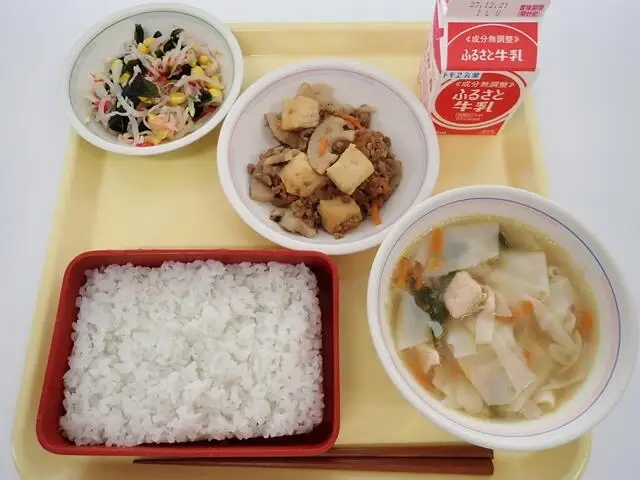 写真:12月11日(月曜)給食