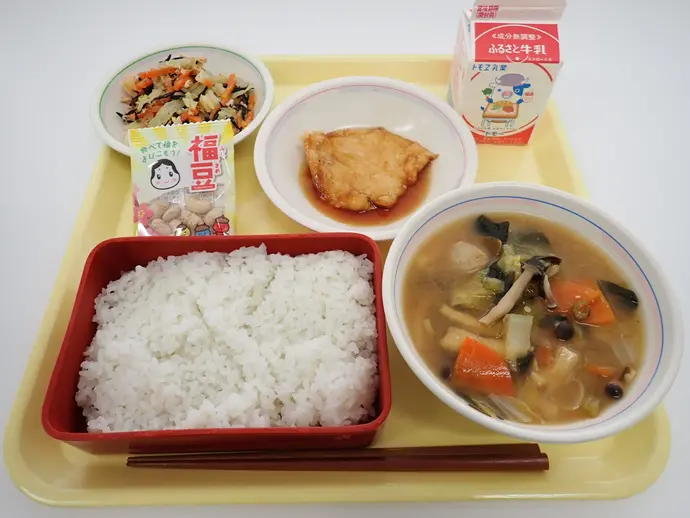 写真:2月2日(金曜)給食
