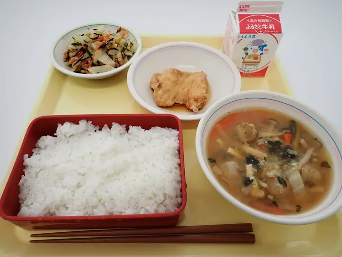 写真:2月6日(火曜)給食