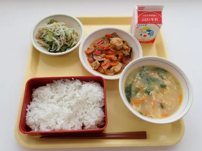 写真:7月4日(木曜)給食