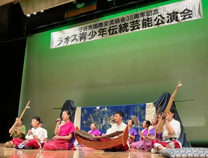 ラオスの音楽隊