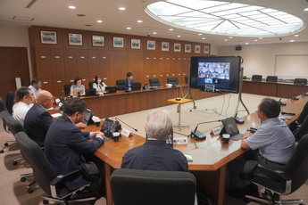 東京都三鷹市のオンライン視察研修の様子