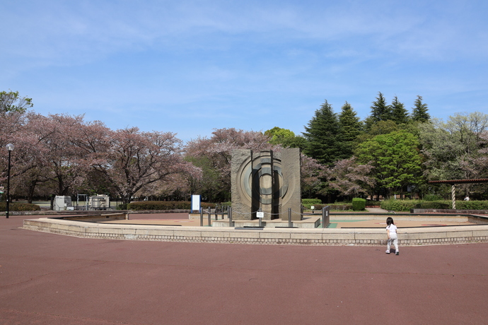 広場にある噴水