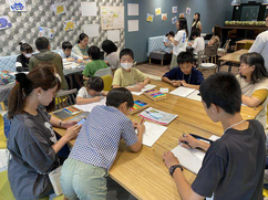 1日目のプログラムに参加している子どもたちの様子