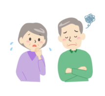 困っている高齢者